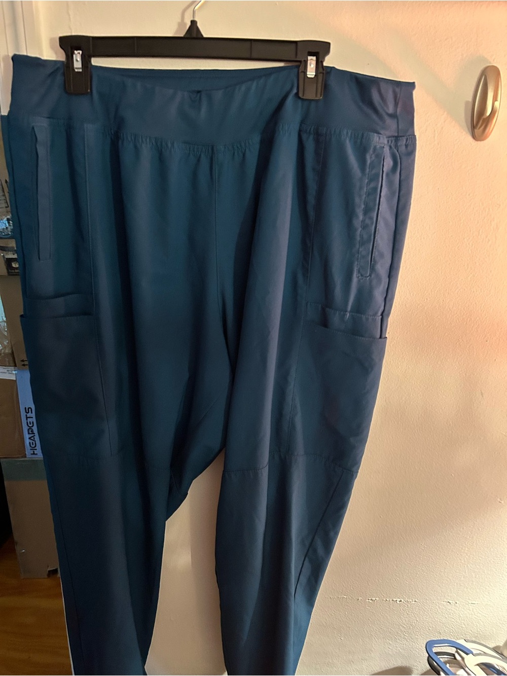 ⭐️WonderWink Teal Blue Cargo Scrub Pants with Multiple Pockets